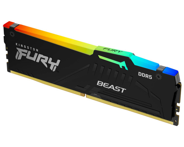 KINGSTON DIMM DDR5 64GB (2x32GB kit) 6000MTs KF560C30BBAK2-64 FURY Beast Black RGB XMP  IT KOMPONENTE I PERIFERIJA
