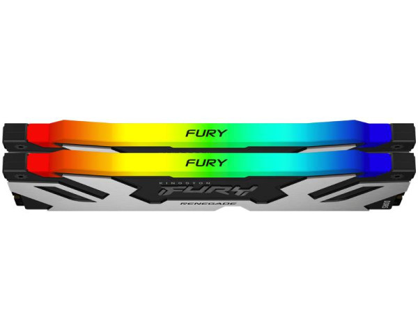 KINGSTON DIMM DDR5 48GB (2x24GB kit) 8000MTs KF580C38RSAK2-48 FURY Renegade Silver RGB XMP  IT KOMPONENTE I PERIFERIJA