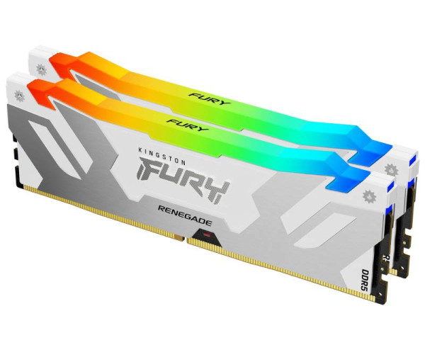 KINGSTON CUDIMM DDR5 48GB (2x24GB kit) 8400MTs KF584CU40RWAK2-48 FURY Renegade White RGB XMP  IT KOMPONENTE I PERIFERIJA
