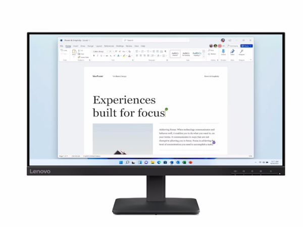 Monitor LENOVO L24-4e 23.8 ''IPS1920x1080100Hz4msHDMI, VGAcrna' ( '68C2KAC1EU' )  MONITORI