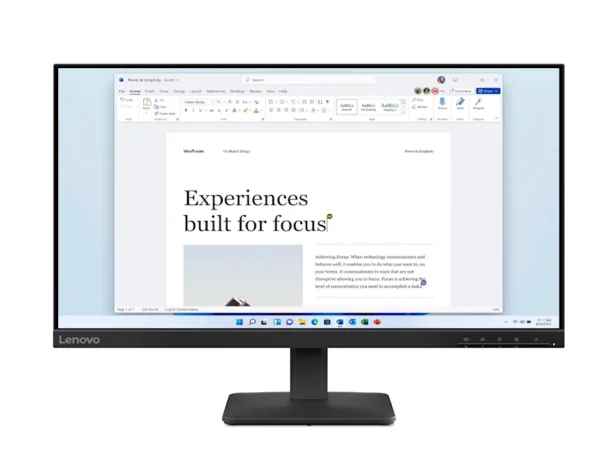 Lenovo Monitor L24-4e 23.8 '' IPS 1920x1080 100Hz 4ms HDMI, VGA crna (68C2KAC1EU)  MONITORI