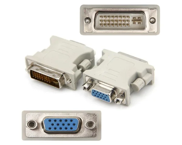 E-GREEN Adapter DVI-I (24+5) Dual Link (M) - VGA D-sub (F) beli  IT KOMPONENTE I PERIFERIJA