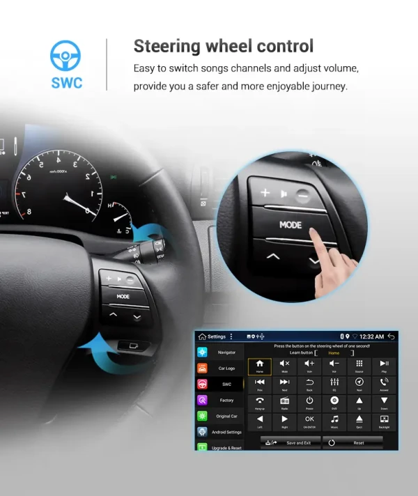 Kettz multimedija KT-AR1900 9 1DIN 4 + 64GB DSP DAB Car Play POKUĆSTVO