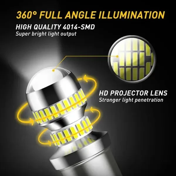 AUXITO LED sijalice 1156 BA15S P21W 7506 6000K 1156-54H-DD-W2 POKUĆSTVO