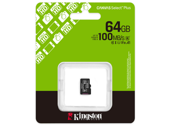 Memorije kartice KINGSTON SDCS364GBSPmicroSDXC64GBClass10 U1100MBs-85MBs' ( 'SDCS364GBSP' )  IT KOMPONENTE I PERIFERIJA