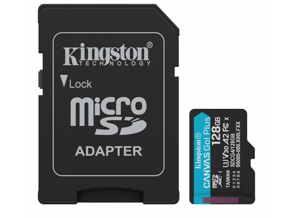 Kingston Memorijska kartica SDCG4128GB Canvas Go! Plus microSD 200100MBs+adapter IT KOMPONENTE I PERIFERIJA
