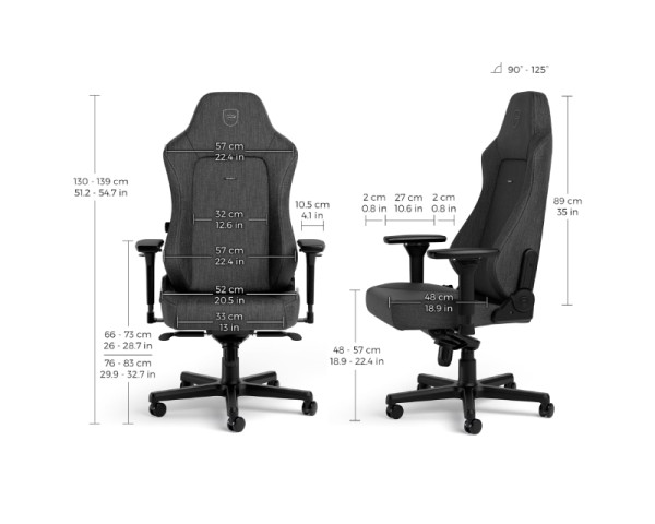 NOBLECHAIRS HERO TX Gaming stolica antracit  GAMING 