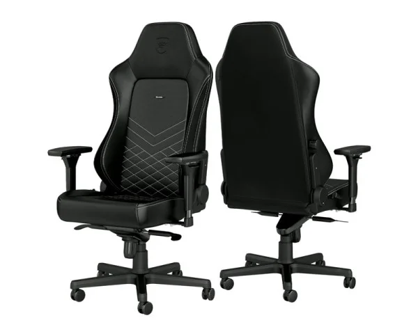 NOBLECHAIRS HERO Gaming stolica crno-platinum bela  GAMING 