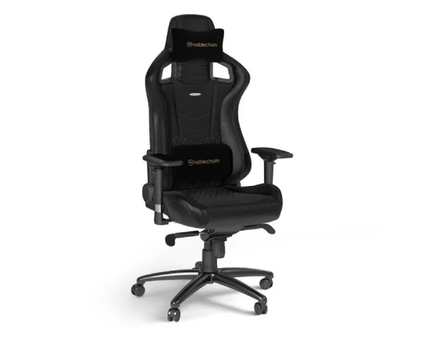 NOBLECHAIRS EPIC Real Leather Gaming stolica crna  GAMING 