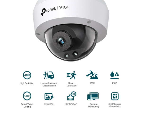 TP-LINK VIGI C240I-2.8mm, 4mpx Dom kamera, IR 30M  POKUĆSTVO