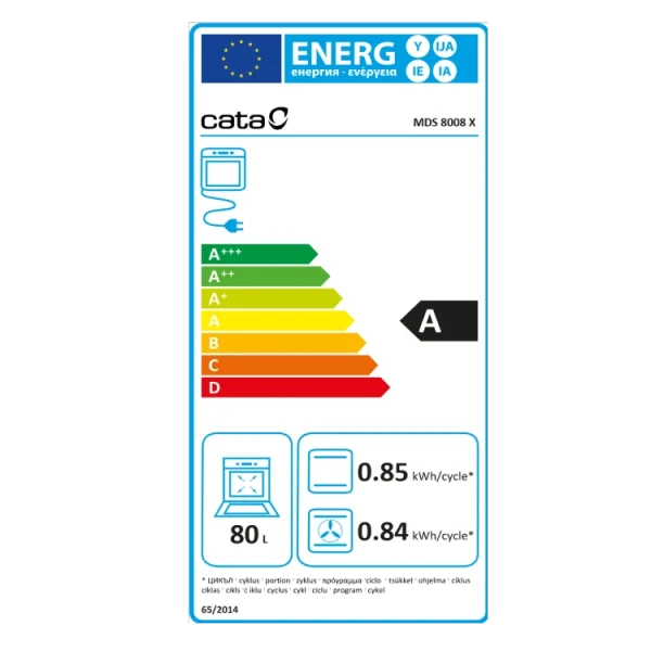 CATA MDS 8008 X AIR FRYER Ugradna rerna BELA TEHNIKA