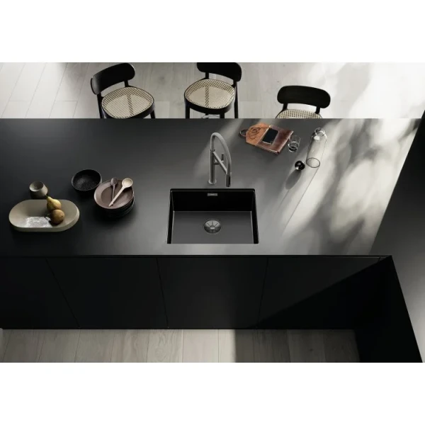 Blanco CLARON 500-U saten dark steel POKUĆSTVO