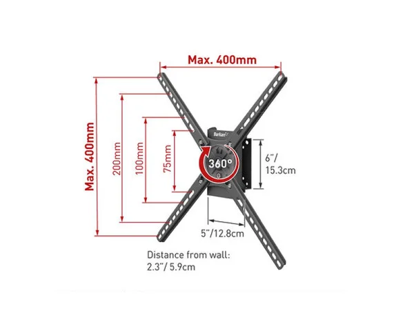 BARKAN BM300R LCD TV zglobni zidni nosač do 65 inča  TV, AUDIO,VIDEO