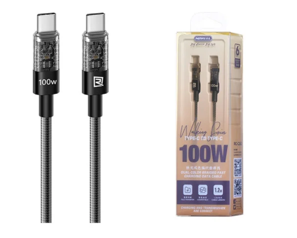 REMAX DATA kabl Walking TIP C na TIP C RC-C162 100W, 1.2m crni  IT KOMPONENTE I PERIFERIJA