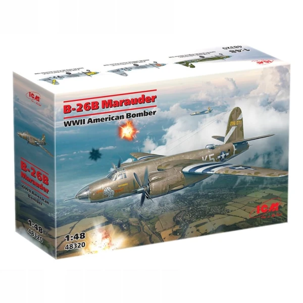 Model Kit Aircraft - B-26B Marauder WWII American Bomber (100% New Molds) 1:48 POKUĆSTVO