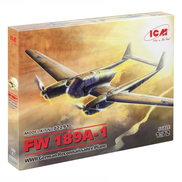 Model Kit Aircraft - FW 189A-1 WWII German Reconnaissance Plane 1:72 POKUĆSTVO