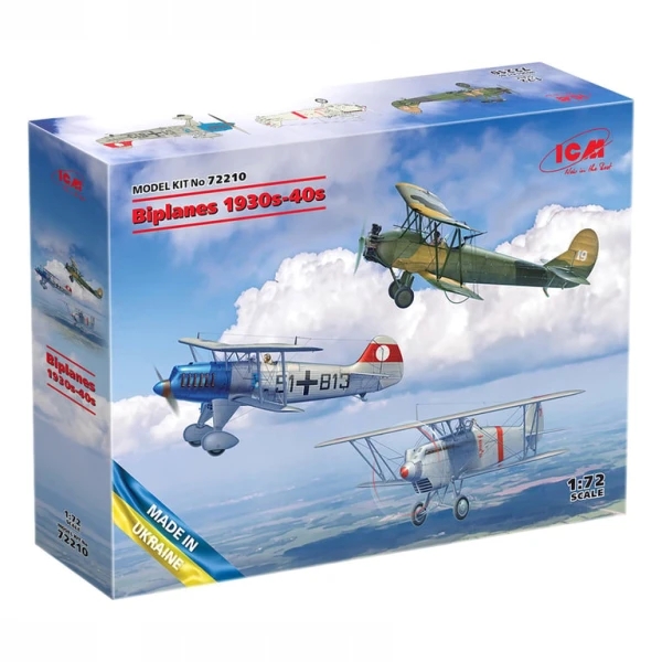 Model Kit Aircraft - Biplanes Of The 1930s And 1940s (??-51A-1, Ki-10-II, U-2/Po-2VS) 1:72 POKUĆSTVO