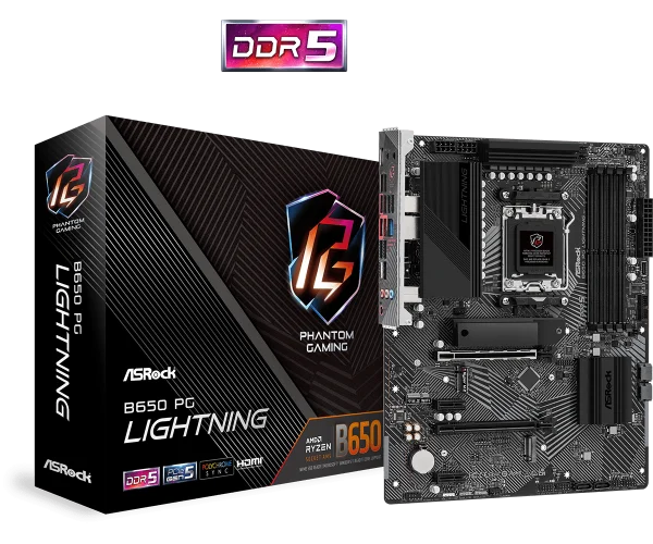 ASRock MB AM5 B650 PG LIGHTNING 90-MXBK20-A0UAYZ IT KOMPONENTE I PERIFERIJA