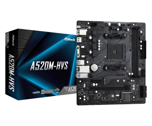 ASRock MB AM4 A520M-HVS 90-MXBE60-A0UAYZ IT KOMPONENTE I PERIFERIJA