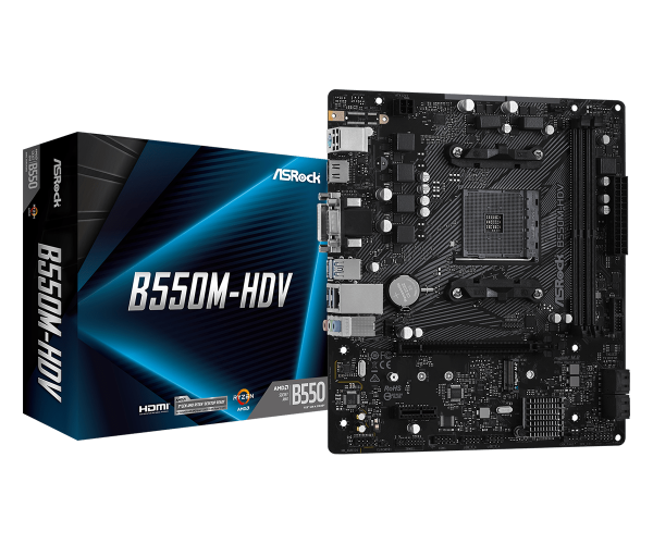 ASRock MB AM4 B550M-HDV 90-MXBDJ0-A0UAYZ IT KOMPONENTE I PERIFERIJA