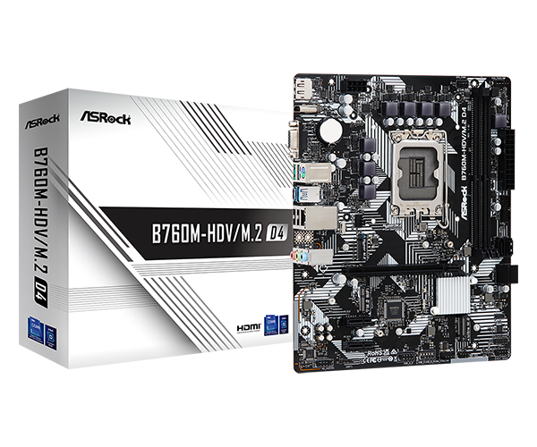 ASRock MB s1700 B760M-HDVM.2 D4 90-MXBL40-A0UAYZ MONITORI