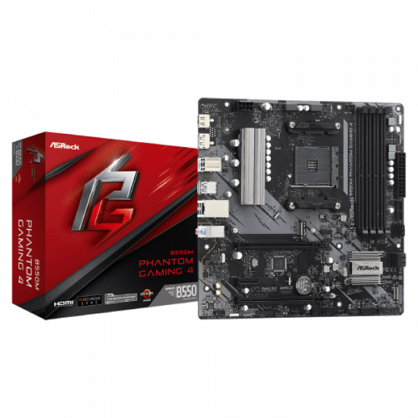 ASRock MB AM4 B550M Phantom Gaming 4 90-MXBE90-A0UAYZ MONITORI