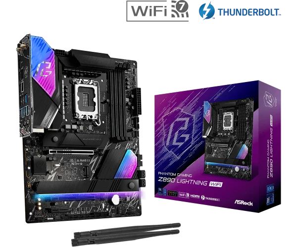 ASRock MB s1851 AsRock Z890 Lightning WiFi IT KOMPONENTE I PERIFERIJA