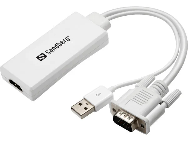Sanberg Adapter konverter VGA + Audio - HDMI FHD 508-78 POKUĆSTVO