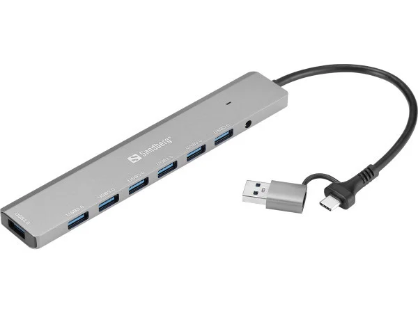 Sandberg USB HUB 136-66 USB-AUSB-C 7 port USB 3.0 IT KOMPONENTE I PERIFERIJA