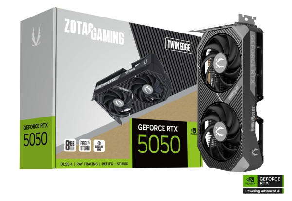 Zotac SVGA RTX 5050 Twin Edge 8GB, ZT-B50500E-10M IT KOMPONENTE I PERIFERIJA