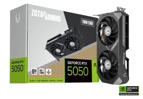Zotac SVGA RTX 5050 Twin Edge 8GB, ZT-B50500E-10M IT KOMPONENTE I PERIFERIJA