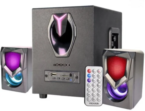 Microlab G101BT Aktivni zvučnici 2.1 11W (5W,2x3W) 3,5mm, SD, USB, FM, Bluetooth, daljinski, LED TV, AUDIO,VIDEO