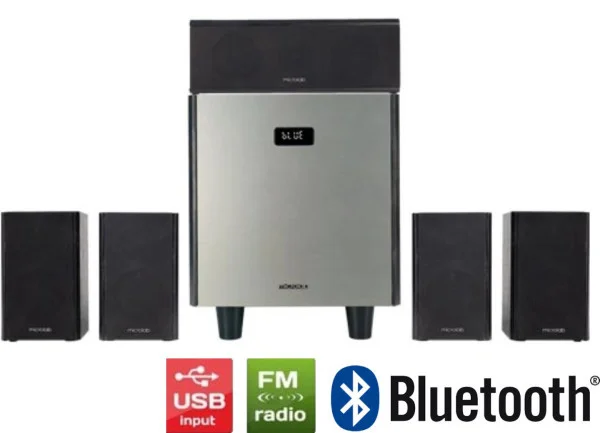 Microlab HTS800 Home Theater System 180W, Bluetooth, LED Screen, Aux, USB, DVD5.1, Optical, HDMI, FM TV, AUDIO,VIDEO
