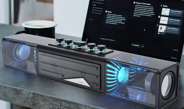 Microlab MS213B Bluetooth speaker soundbar 2x10W, Baterija 3.7V/4000mA USB, SD, AUX, LED/black TV, AUDIO,VIDEO