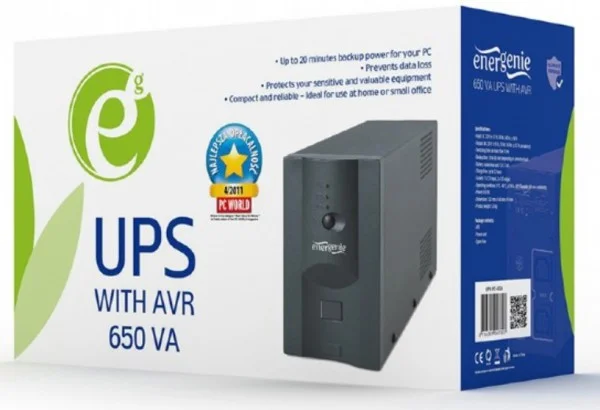 Gembird UPS-PC-652A UPS 650VA 390W sa stabilizatorom AVR IT KOMPONENTE I PERIFERIJA