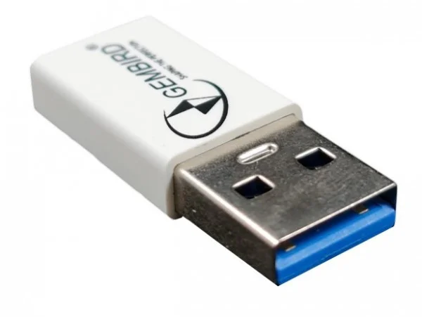 Gembird CCP-USB3-AMCM-0M** USB 3.1 AM to Type-C female adapter cable, White (71) IT KOMPONENTE I PERIFERIJA