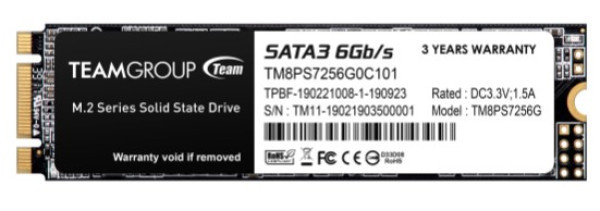 TeamGroup M.2 2280 256GB MS30 NGFF SSD SATA3 500/400MB/s TM8PS7256G0C101 IT KOMPONENTE I PERIFERIJA