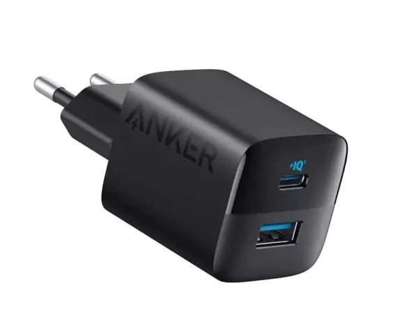 ANKER 323 33W USB-C zidni punjač 2-porta (USB-A i USB-C), crni  MOBILNI TELEFONI I TABLETI