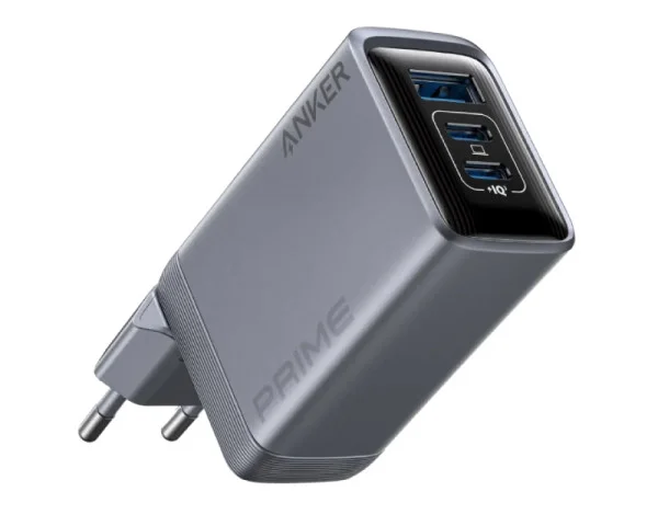 ANKER Prime 100W GaN zidni brzi punjač, 3-porta (2x USB-C i 1x USB-A) srebrni MOBILNI TELEFONI I TABLETI