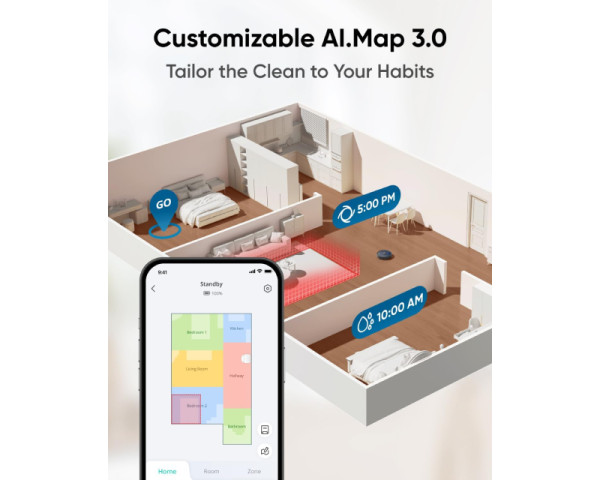 ANKER Eufy Omni X10 Pro MopMaster Robot Usisivač sa bazom crni  KUĆNI APARATI