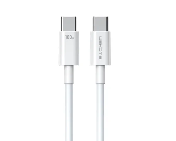 WEKOME WDC-182 Kabl 3.1 USB tip C MM 1m, za Superbrzo punjenje 100W480Mbps, beli  IT KOMPONENTE I PERIFERIJA