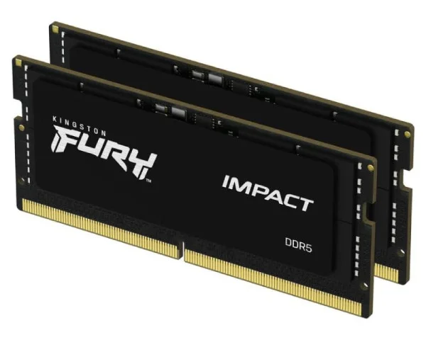 KINGSTON SODIMM DDR5 32GB (2x16GB kit) 6000MTs KF560S38IBK2-32 FURY Impact Black XMP  IT KOMPONENTE I PERIFERIJA