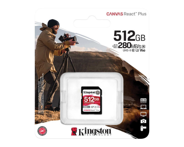 KINGSTON Memorijska kartica SDR2V6512GB 512GB SDXC UHS-II 280R150W U3 V60  IT KOMPONENTE I PERIFERIJA