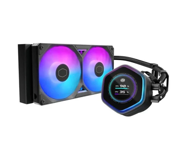 COOLER MASTER MasterLiquid ML 240 Atmos II LCD ARGB vodeno hlađenje crno (MLX-D24M-A25SZ-L1)  IT KOMPONENTE I PERIFERIJA