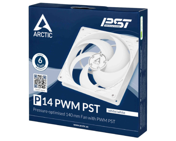 ARCTIC P14 PWM PST 140mm ventilator beli (ACFAN00197A)  IT KOMPONENTE I PERIFERIJA