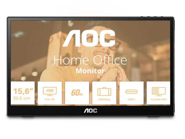 AOC Monitor 16T3EA 15,6'' IPS 1920x1080 60Hz 4ms prenosni MONITORI