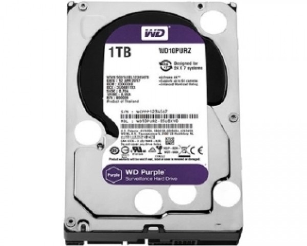 WD 1TB 3.5'' SATA III 64MB IntelliPower WD10PURZ Purple IT KOMPONENTE I PERIFERIJA