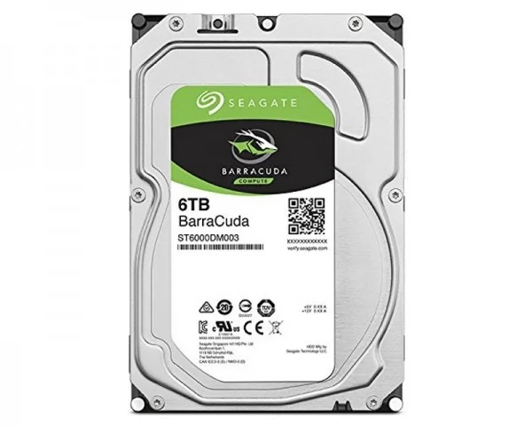 SEAGATE 6TB 3.5'' SATA III 256MB 5.400 ST6000DM003  Barracuda IT KOMPONENTE I PERIFERIJA