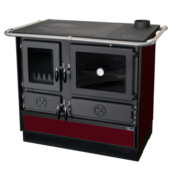 Šporet na čvrsto gorivo MBS magnum plus 4D,bordo, desni GREJANJE I KLIMATIZACIJA
