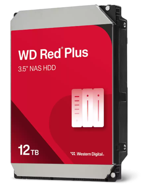 WD HDD 12TB WD120EFGX RED PLUS 7200RPM 512MB IT KOMPONENTE I PERIFERIJA